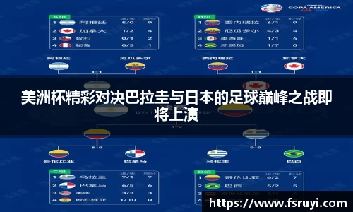 美洲杯精彩对决巴拉圭与日本的足球巅峰之战即将上演